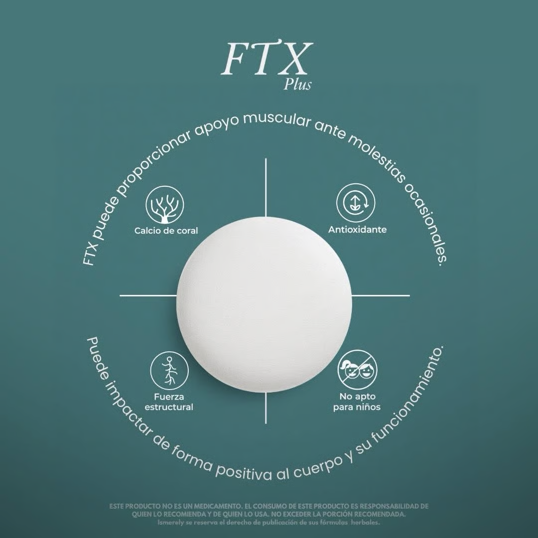 Ismerely Ftx Plus | Suplemento de Colageno y Vitaminas | Con Vitamina E | 30 Tabletas